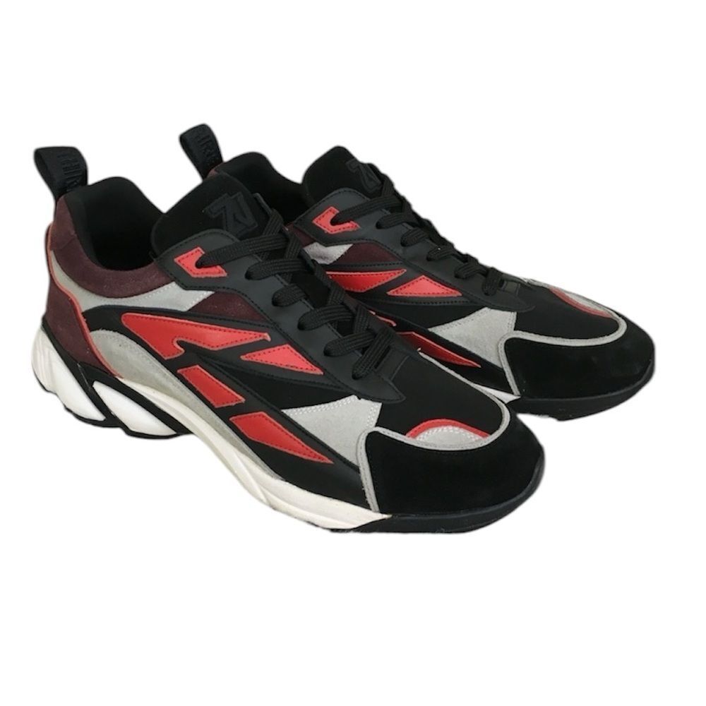 NEW Zadig & Voltaire Multicolor Colorblock Suede Leather Sneakers 40 US 7